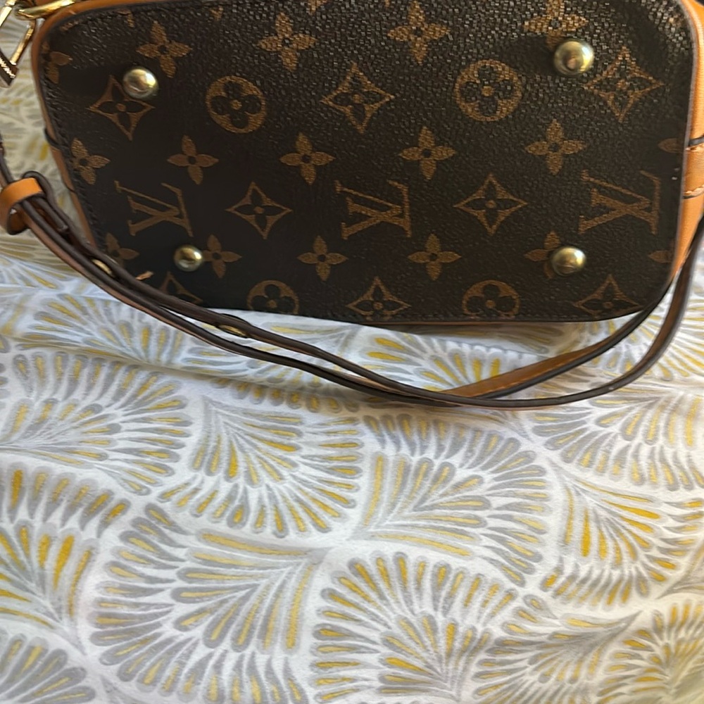 Louis Vuitton Brown Monogram Crossbody Bag with Gold Hardware